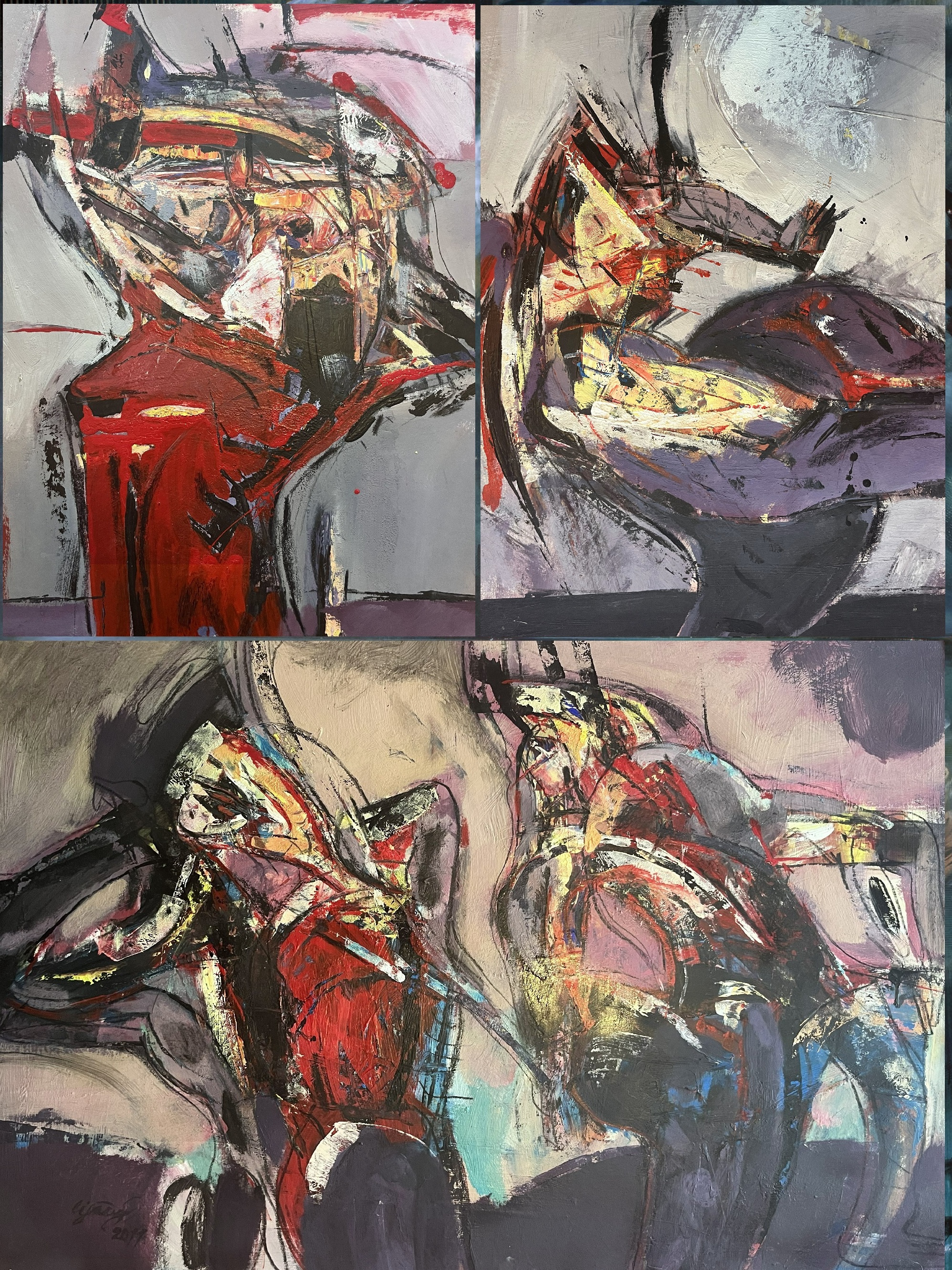 Rudo Cigánik, Triptych I-III